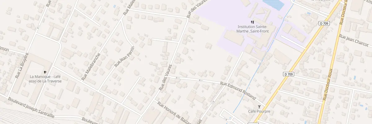 Plan du 15 Rue des Vaures à Bergerac