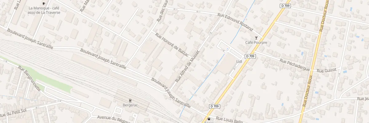 Plan du 10 Rue Alfred de Musset à Bergerac