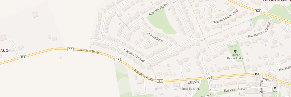 Plan du 6 Rue du Grolleau à Pernay