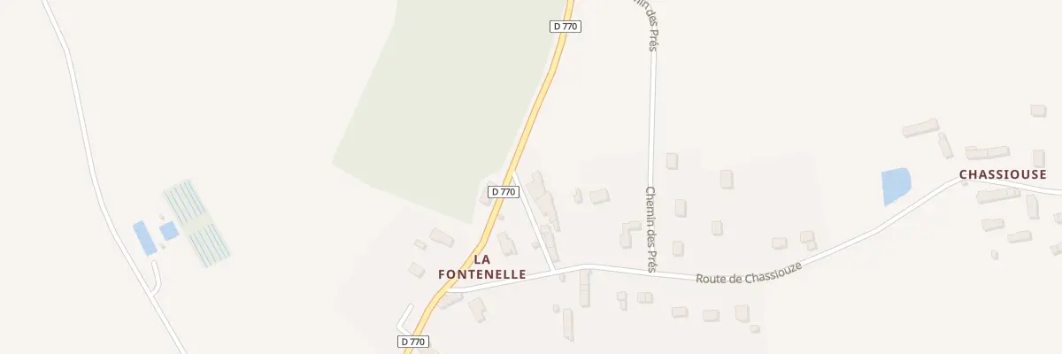 Plan du 1 All de la Fontenelle à Courgeoût