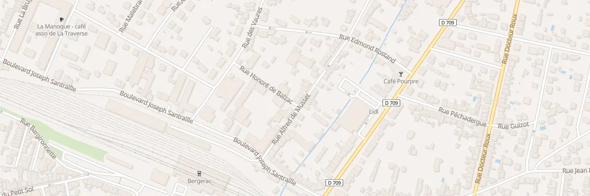Plan du 14 Rue Alfred de Musset à Bergerac
