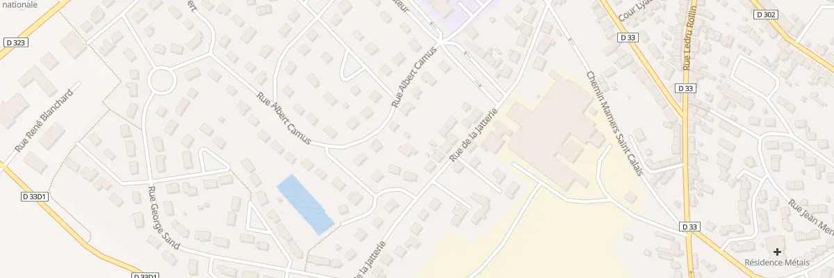 Plan du 36 Rue de la Jatterie à Connerré