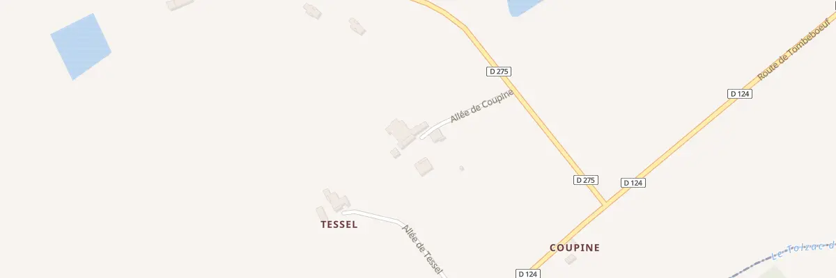 Plan du 34 Coupine à Villebramar