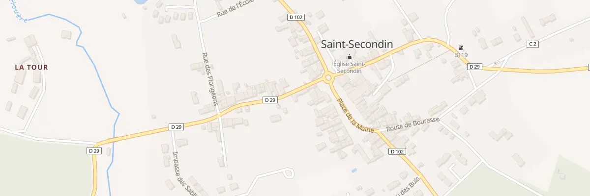 Plan du 3 Rue de la Vallée à Saint-Secondin