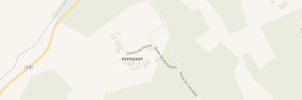 Plan du 145 Peypissot à Saint-Aquilin