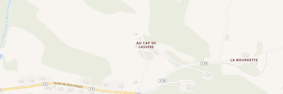 Plan du 3863 Rte du Bois d’Auch à Ordan-Larroque