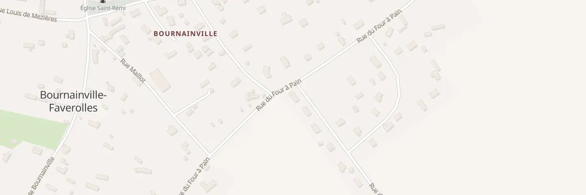 Plan du 2 Rue de Faverolles à Bournainville-Faverolles