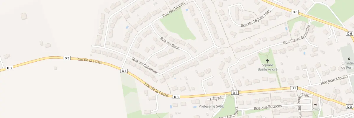 Plan du 16 Rue du Cabernet à Pernay