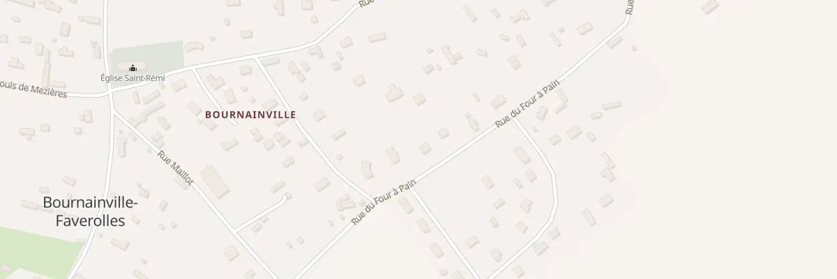 Plan du 9 Rue du Four a Pain à Bournainville-Faverolles