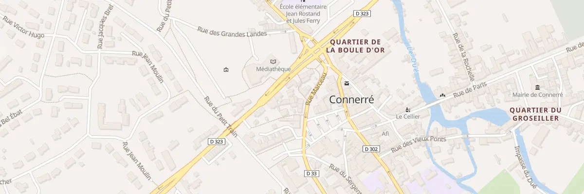 Plan du 4 Rue Marceau à Connerré