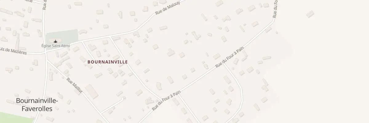 Plan du 11 Rue du Four a Pain à Bournainville-Faverolles