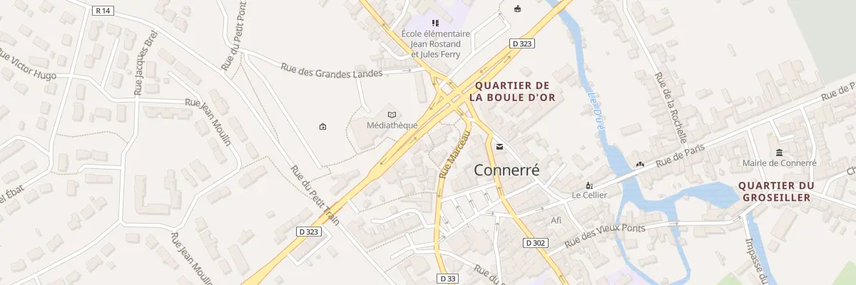 Plan du 11 Av Carnot à Connerré