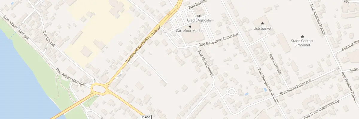 Plan du 36 Rue de la Liberté à Bergerac