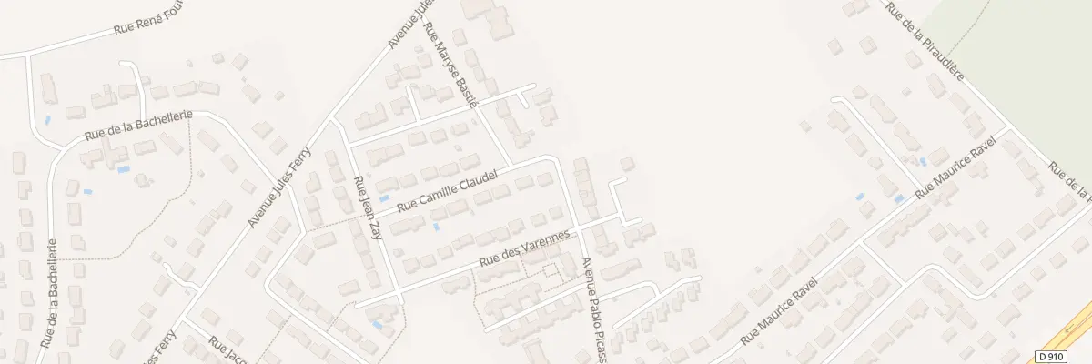 Plan du 16 Rue Camille Claudel à Naintré