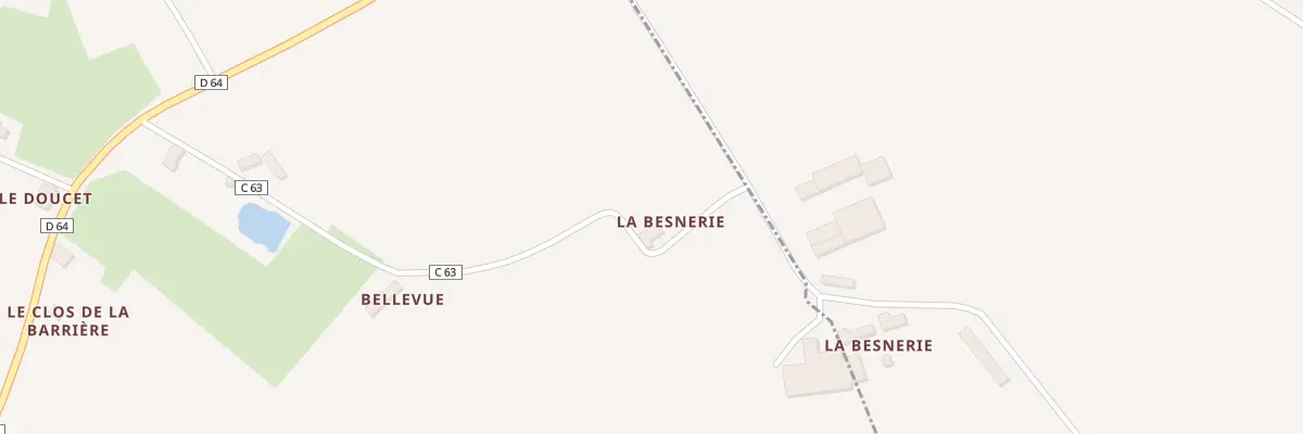 Plan du 1 La Benerie à Flée