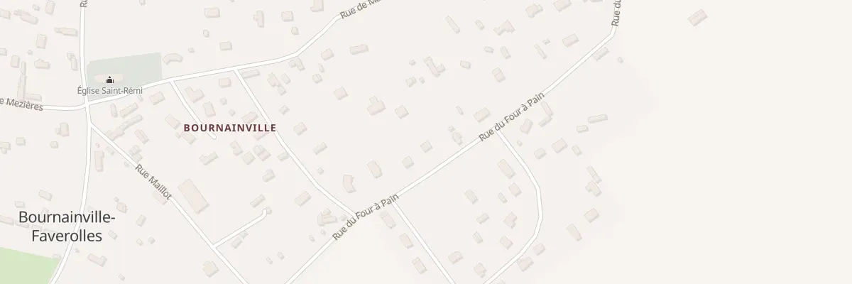 Plan du 13 Rue du Four a Pain à Bournainville-Faverolles