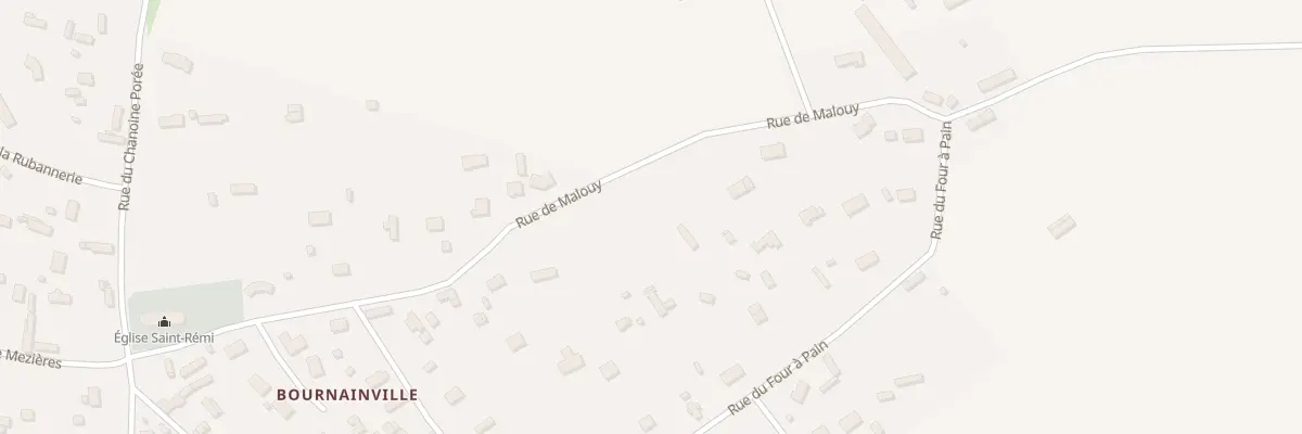 Plan du 16 Rue de Malouy à Bournainville-Faverolles