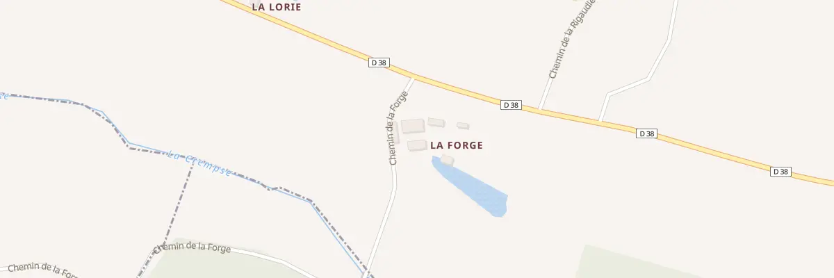 Plan du 34 La Forge à Saint-Hilaire-d’Estissac