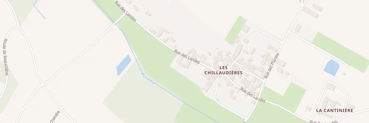 Plan du 2 Rue des Landes à Parçay-sur-Vienne
