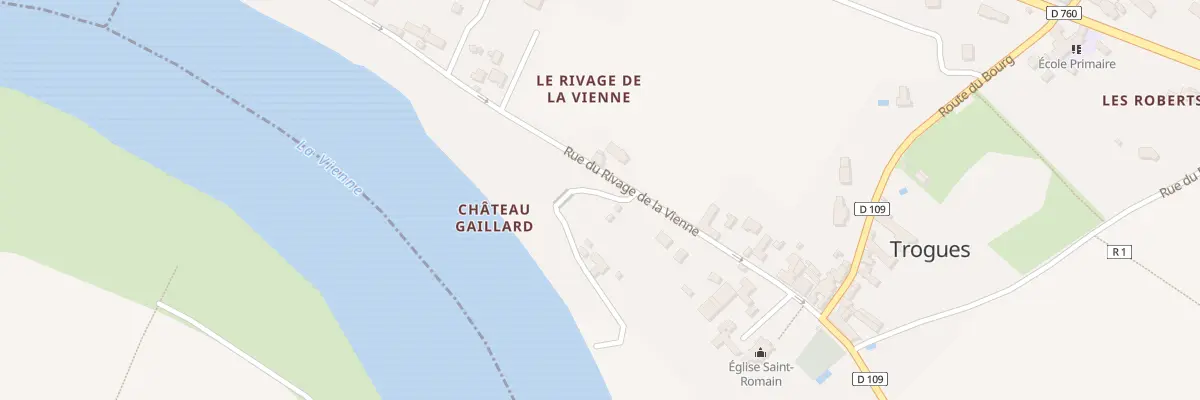 Plan du 46 Le Rivage de la Vienne à Trogues