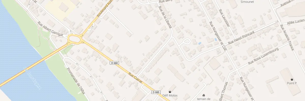 Plan du 12 Rue de la Liberté à Bergerac
