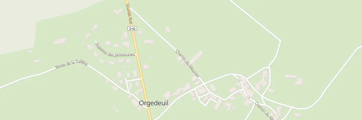 Plan du 3 Che du Meunier à Orgedeuil