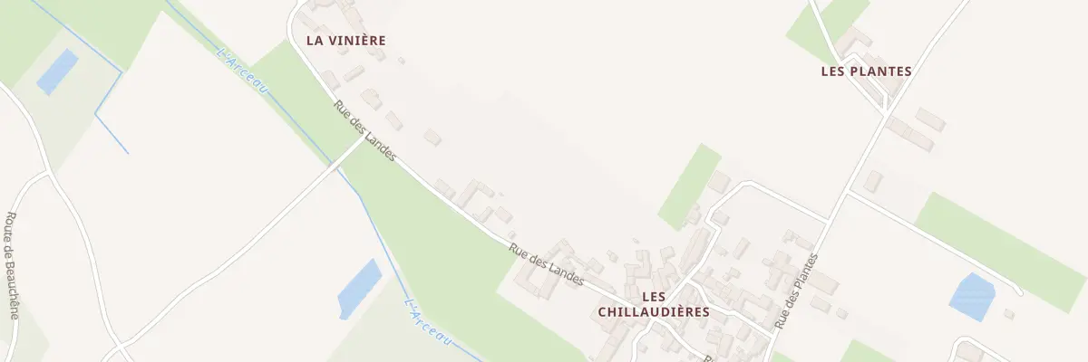 Plan du 9 Rue des Landes à Parçay-sur-Vienne