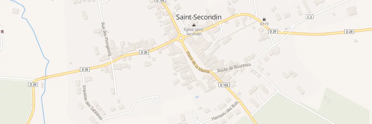 Plan du 12 Pl de la Mairie à Saint-Secondin