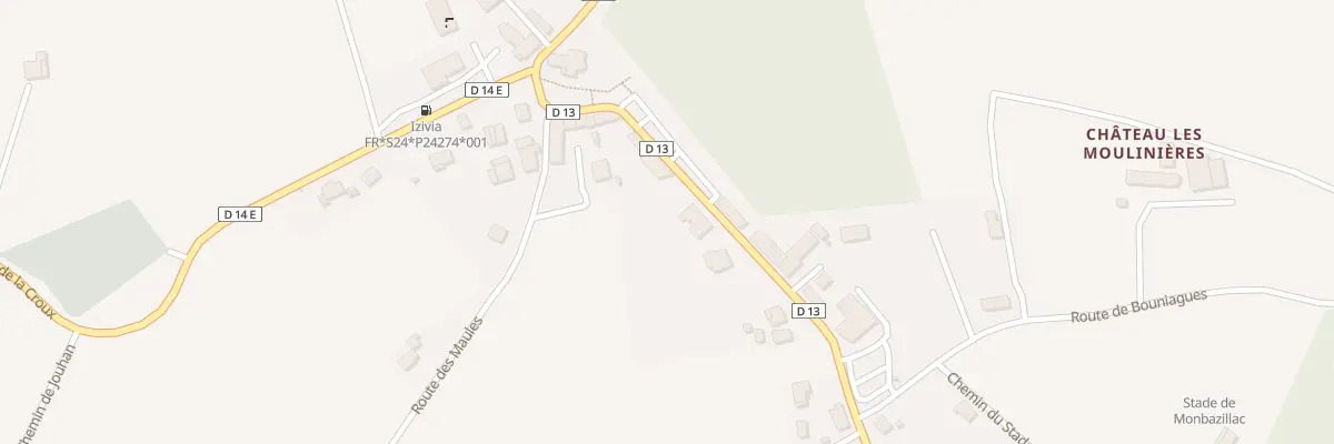 Plan du 153A Le Bourg à Monbazillac