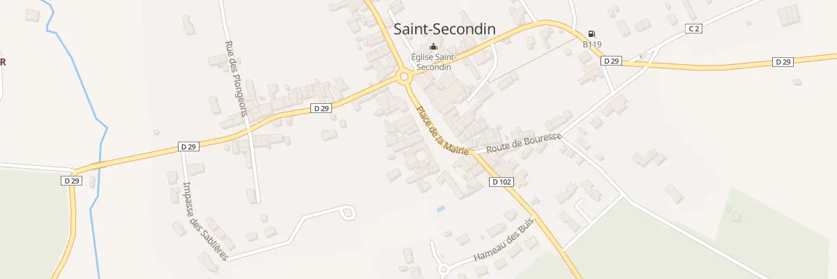 Plan du 16 Pl de la Mairie à Saint-Secondin