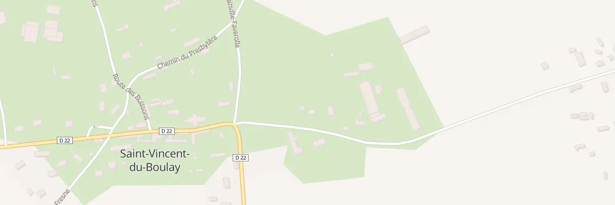 Plan du 1 Rte de St Martin du Tilleul à Saint-Vincent-du-Boulay