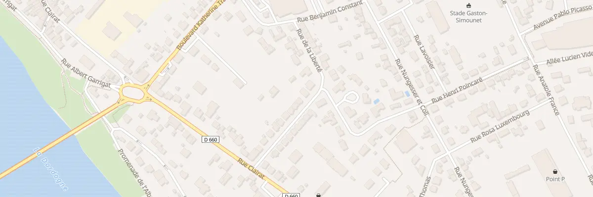 Plan du 18 Rue de la Liberté à Bergerac