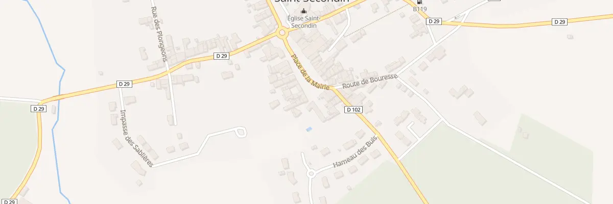 Plan du 28 Pl de la Mairie à Saint-Secondin
