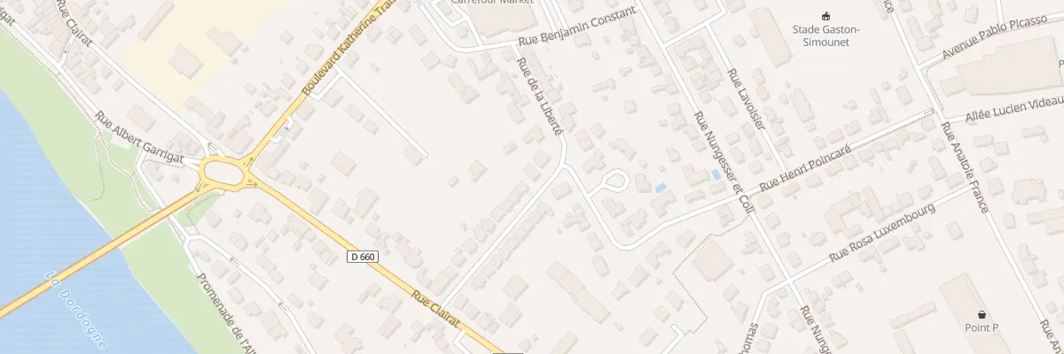 Plan du 20 Rue de la Liberté à Bergerac