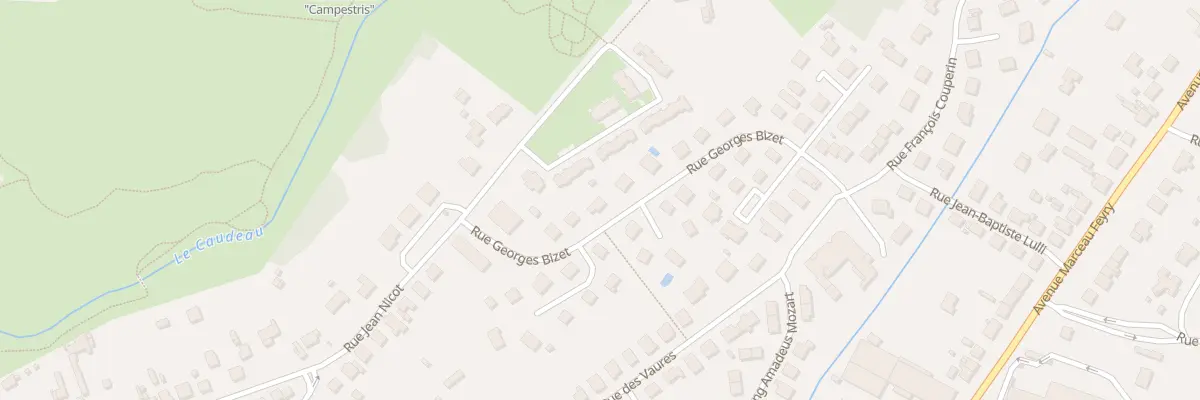 Plan du 24 Rue Georges Bizet à Bergerac