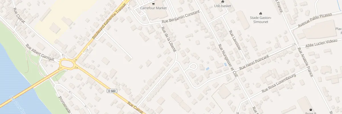 Plan du 22 Rue de la Liberté à Bergerac