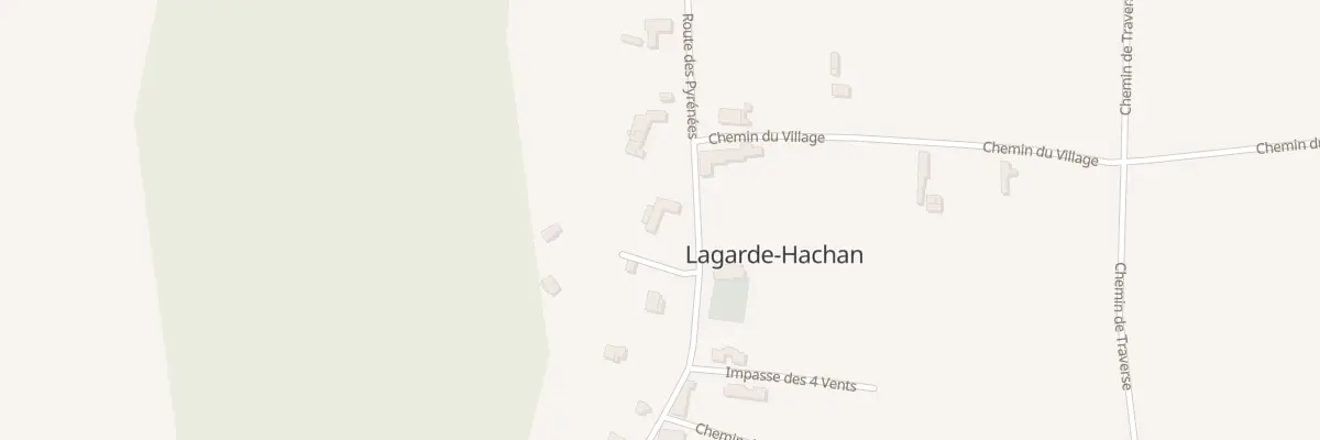 Plan du 2012 Rte des Pyrénées à Lagarde-Hachan