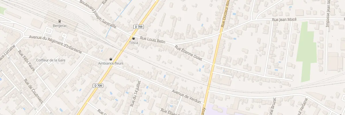 Plan du 1 Rue Etienne Dolet à Bergerac