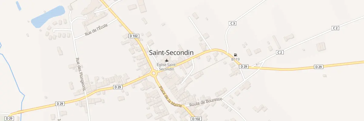Plan du 9 Rue de la Boulangerie à Saint-Secondin