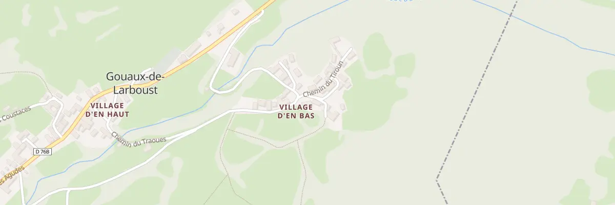 Plan du 65 Village d’En Bas à Gouaux-de-Larboust