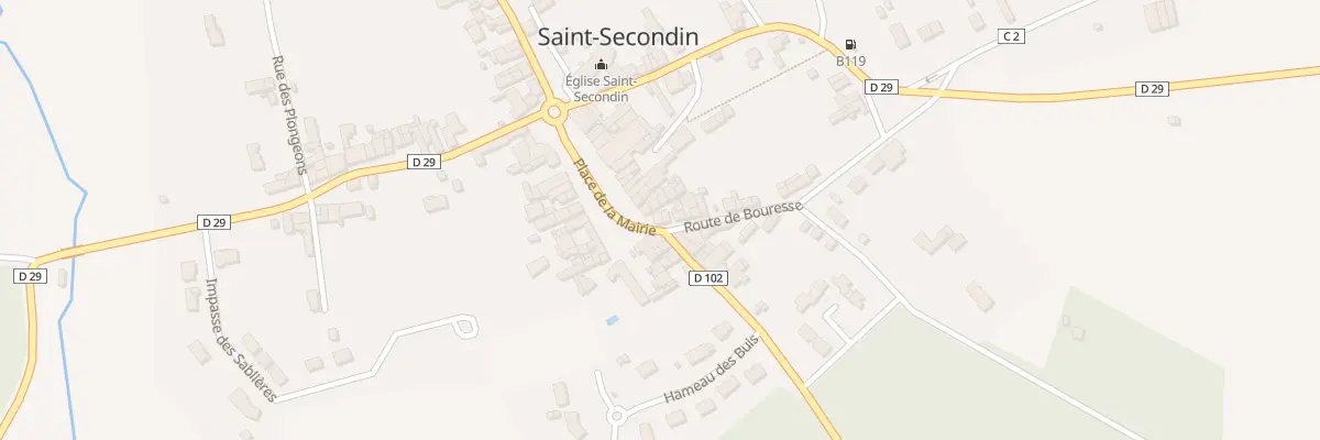 Plan du 35 Pl de la Mairie à Saint-Secondin
