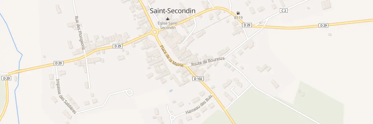 Plan du 1 Rte de Bouresse à Saint-Secondin