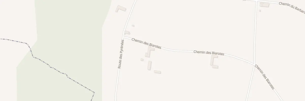 Plan du 1381 Chem des Biarotes à Lagarde-Hachan