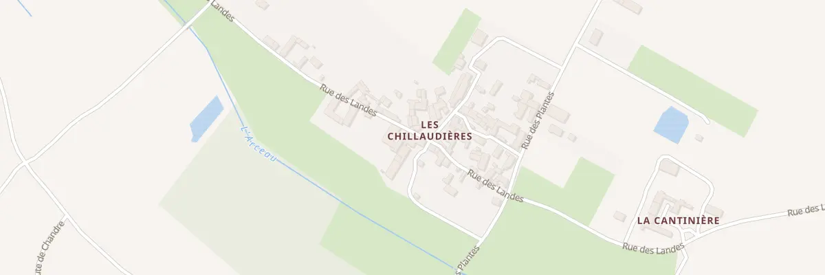 Plan du 8 Rue des Landes à Parçay-sur-Vienne