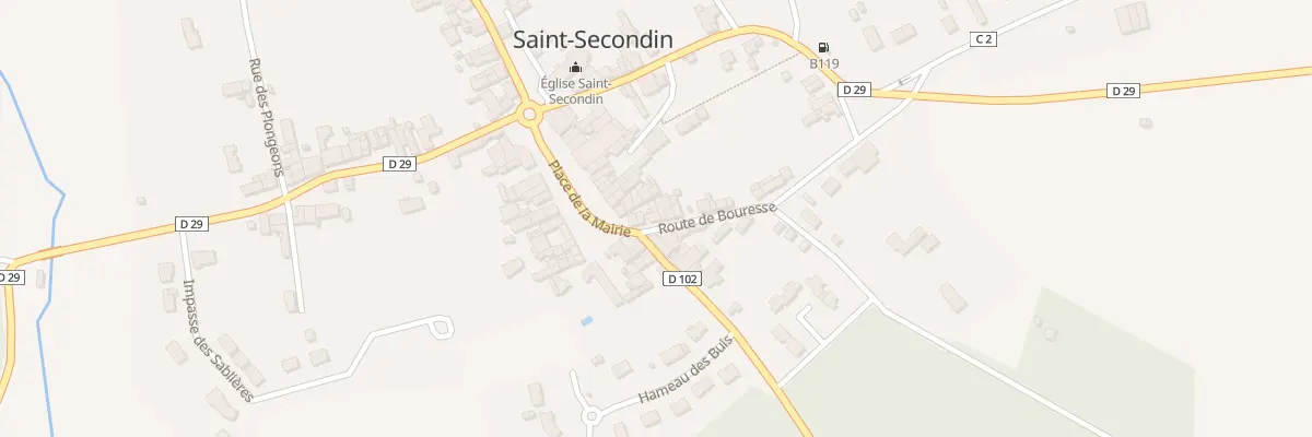 Plan du 3 Rte de Bouresse à Saint-Secondin