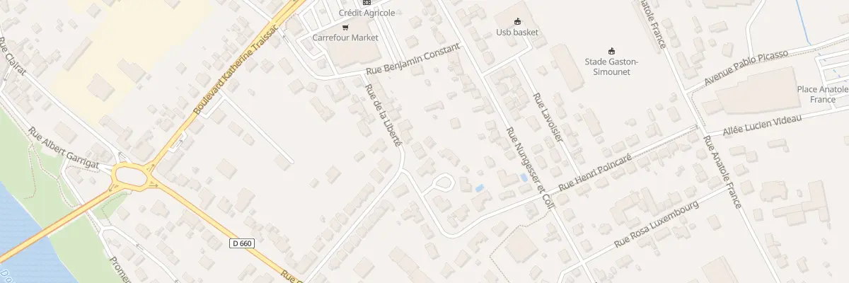 Plan du 21 Rue de la Liberté à Bergerac