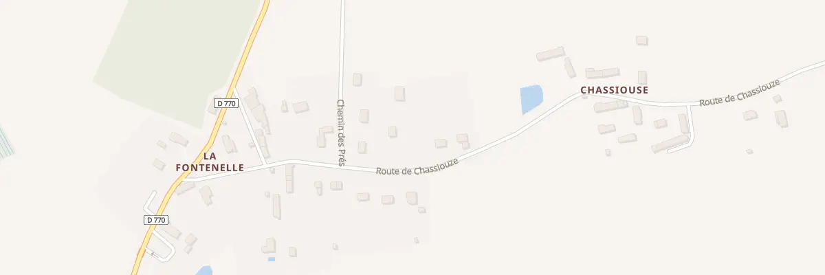 Plan du 13 Rte de Chassiouze à Courgeoût