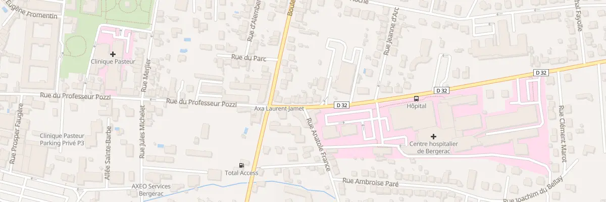 Plan du 10 Rue du Professeur Calmette à Bergerac