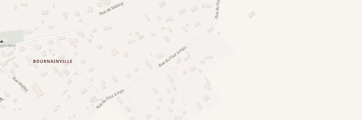 Plan du 8 Rue du Four a Pain à Bournainville-Faverolles
