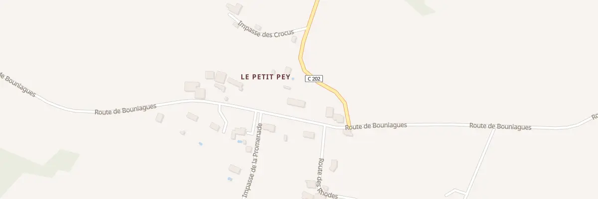 Plan du 48C Le Petit Pey à Ribagnac